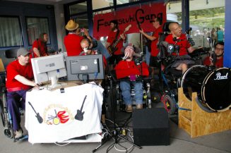 Sommerfest auf heißen Rädern