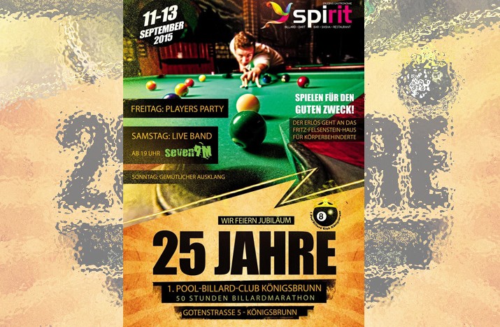 50 Stunden Pool-Billard Marathon zugunsten des FFH