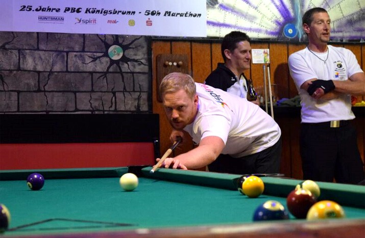 50-Stunden-Marathon im Pool Billard erbringt 4300 € Spende